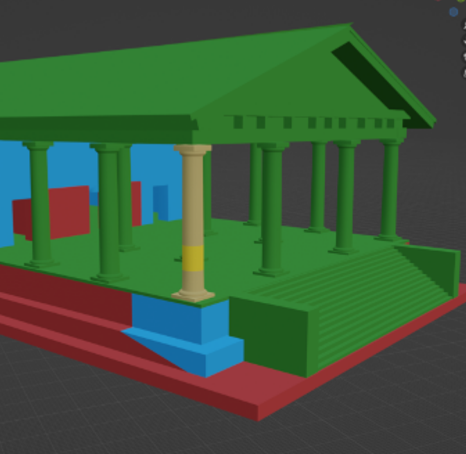 Roman temple of Segni — virtual reconstruction